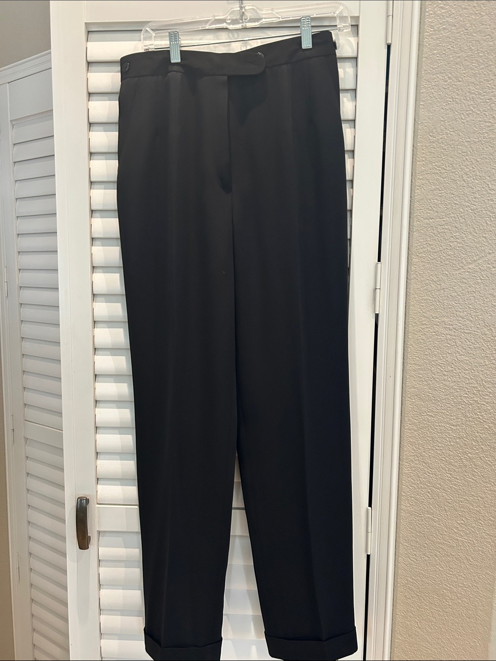 Classic High-Waist Black Trousers for Women